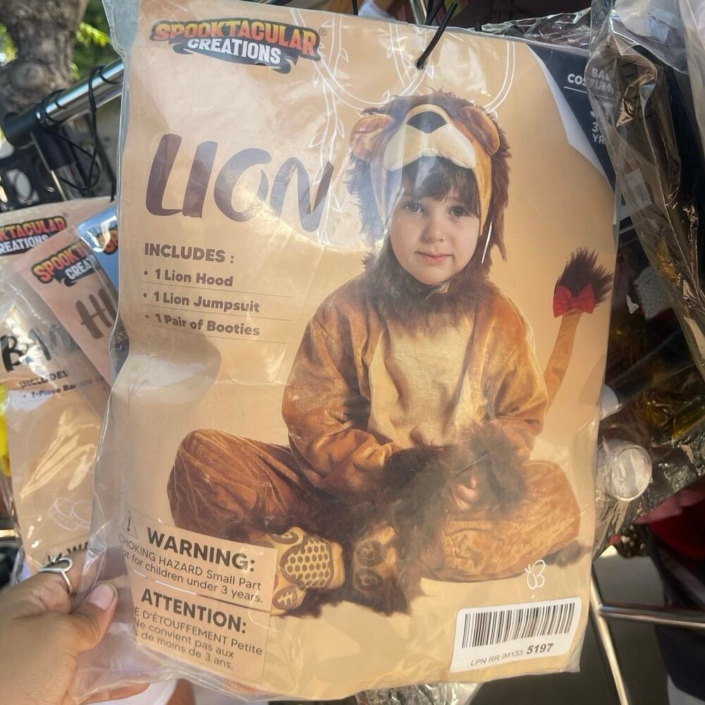Spooktacular Creations Infant Lion Costume Plush Jumpsuit 3T Halloween Kidscore